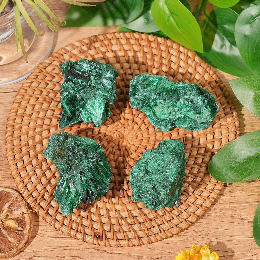 Natural Malachite Needle Mineral Raw