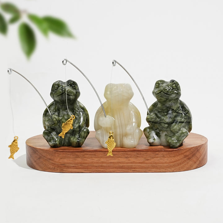 Natural Crystal Carving Animal Fishing