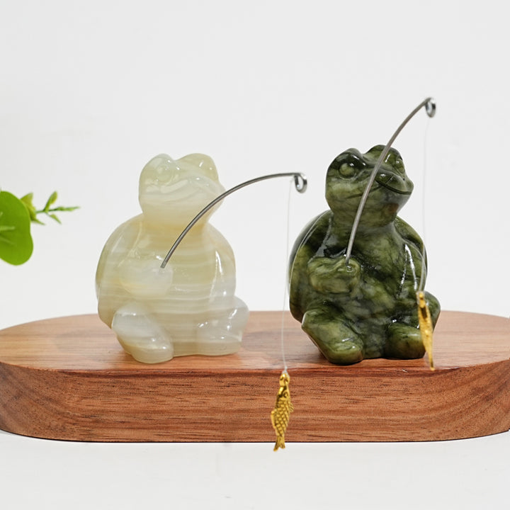 Natural Crystal Carving Animal Fishing