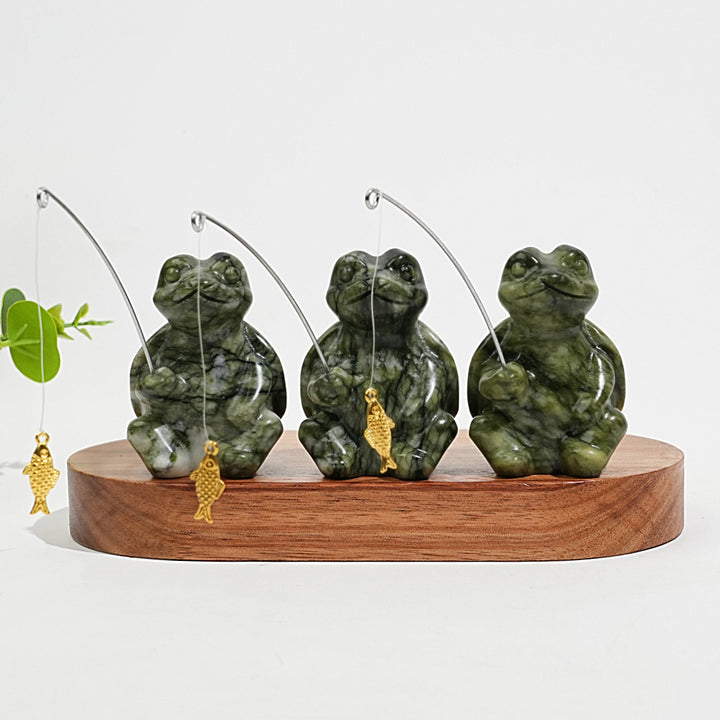 Natural Crystal Carving Animal Fishing