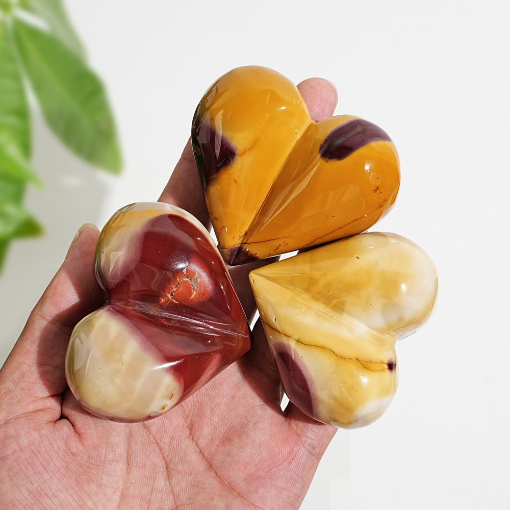 Natural Crystal Mookaite Heart