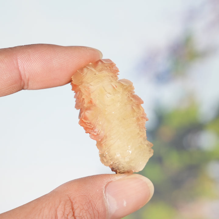 Natural Pagoda Calcite Raw