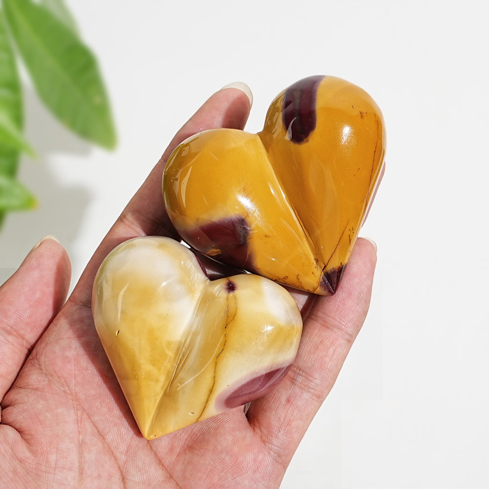 Natural Crystal Mookaite Heart
