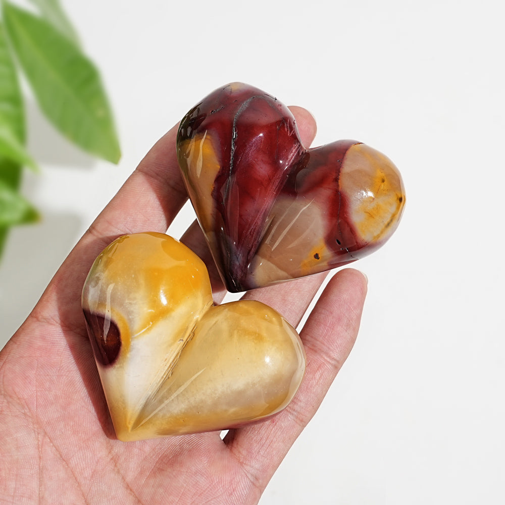 Natural Crystal Mookaite Heart