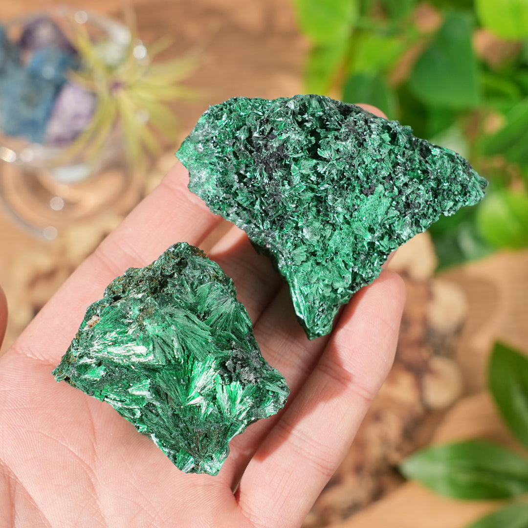 Natural Malachite Needle Mineral Raw