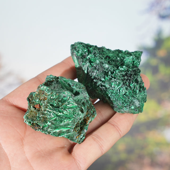 Natural Malachite Needle Mineral Raw