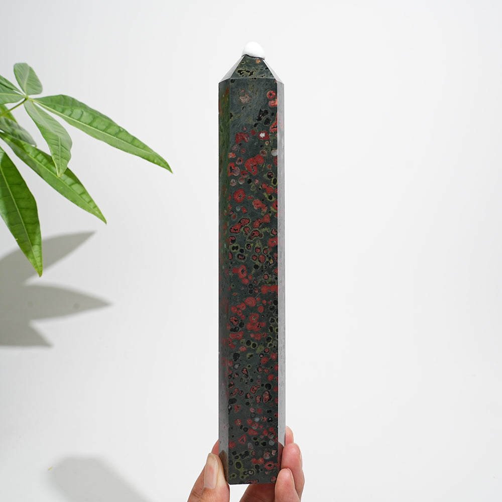 Unique,Natural Plum Jasper Crystal Large Point