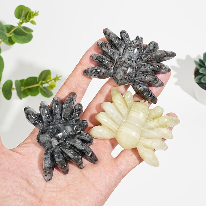 Natural Crystal Crawling Spider Carving