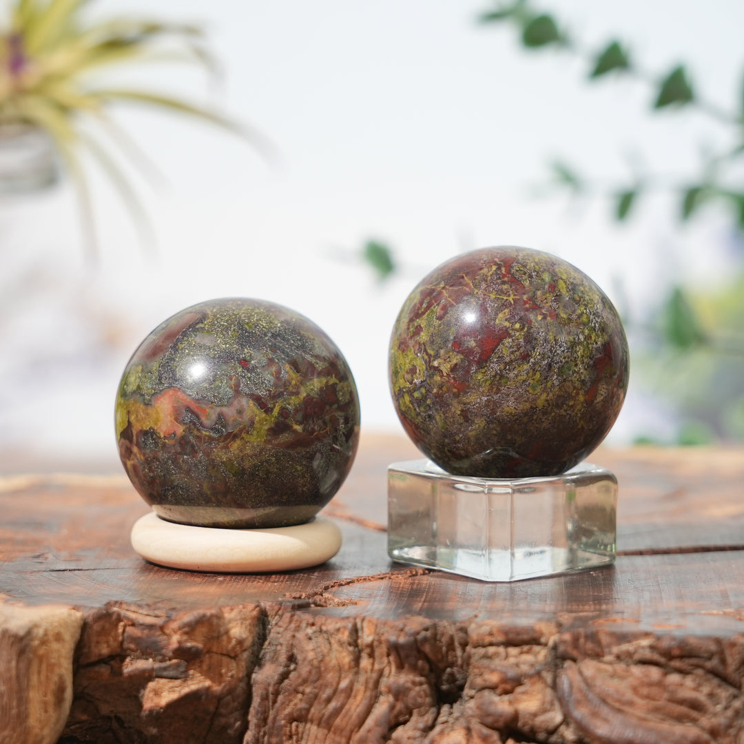 Natural Dragon Blood Stone Sphere
