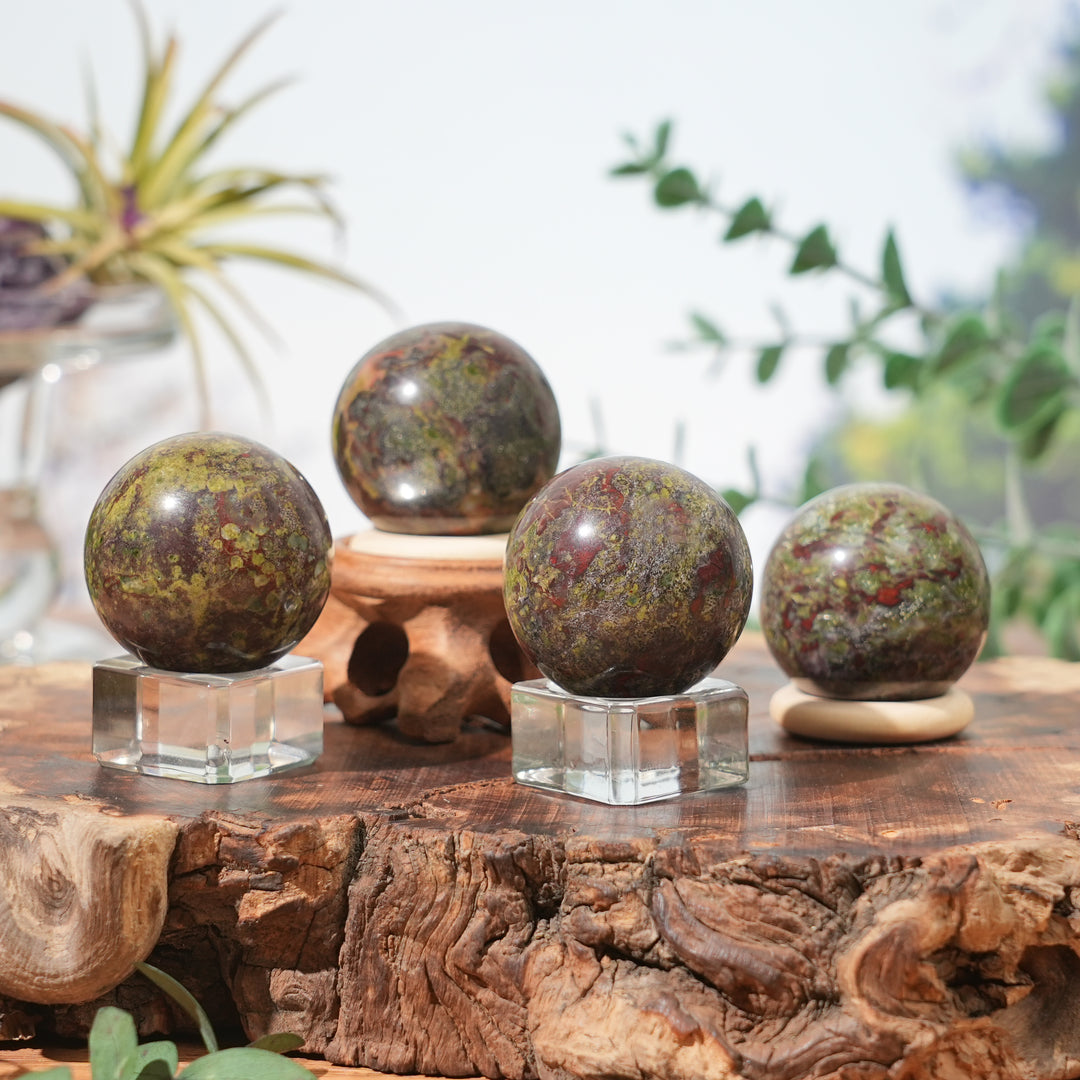 Natural Dragon Blood Stone Sphere