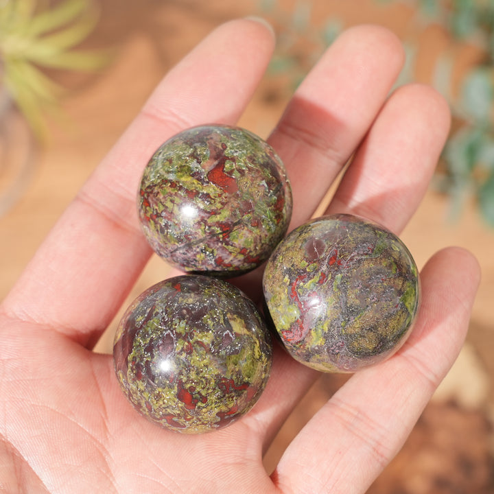 Natural Dragon Blood Stone Sphere