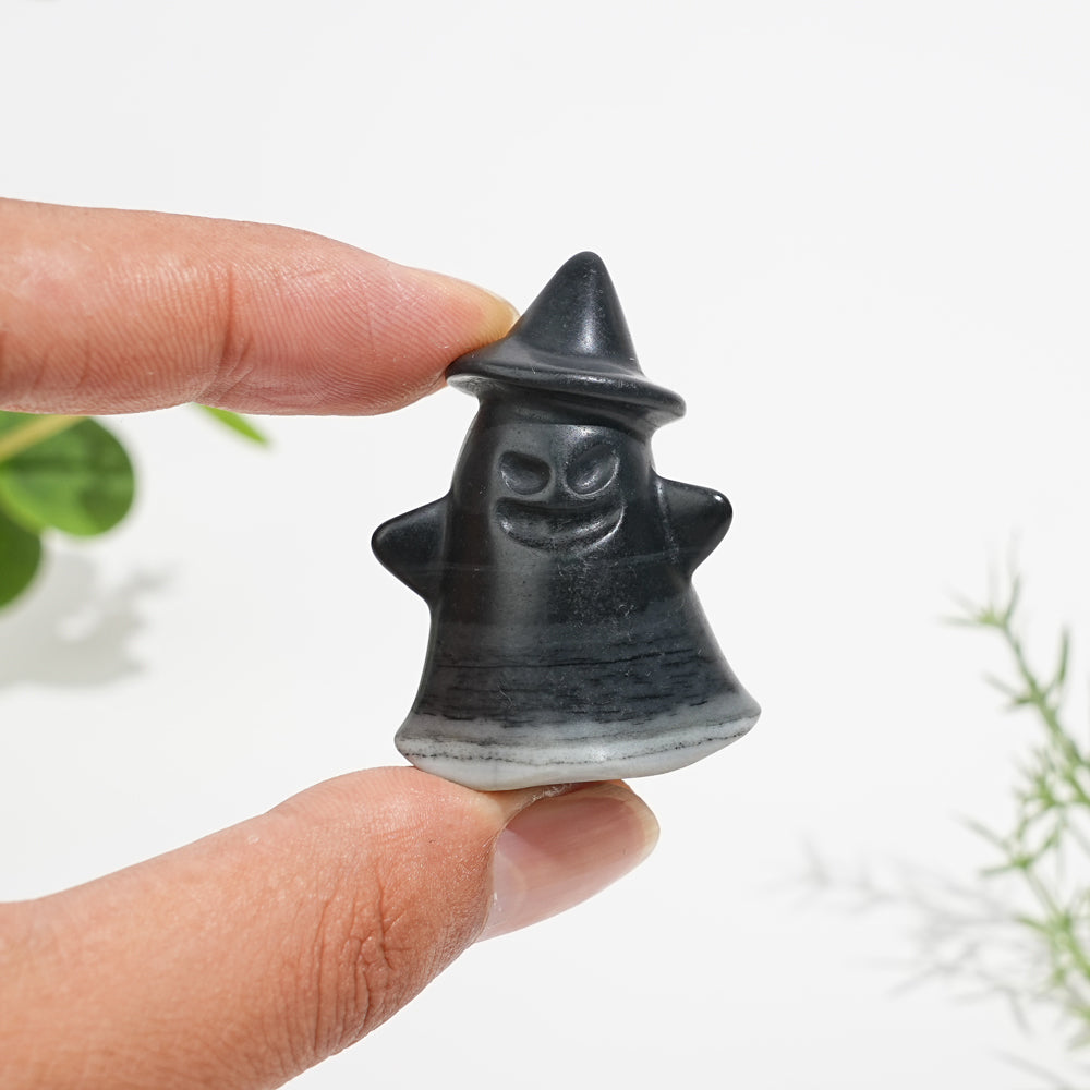 Natural Crystal Whimsical TaiJi Stone Ghost Carving