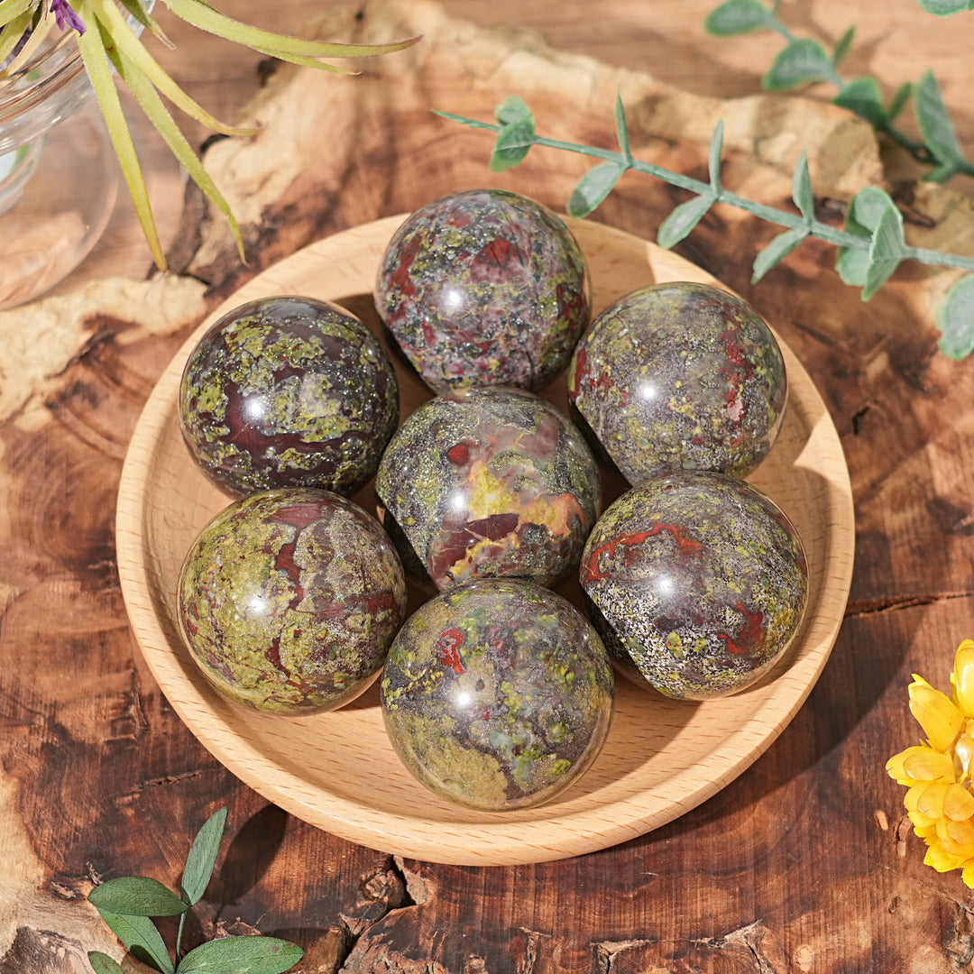 Natural Dragon Blood Stone Sphere