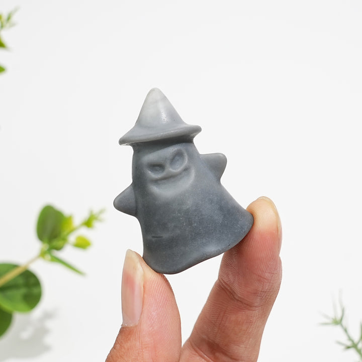 Natural Crystal Whimsical TaiJi Stone Ghost Carving