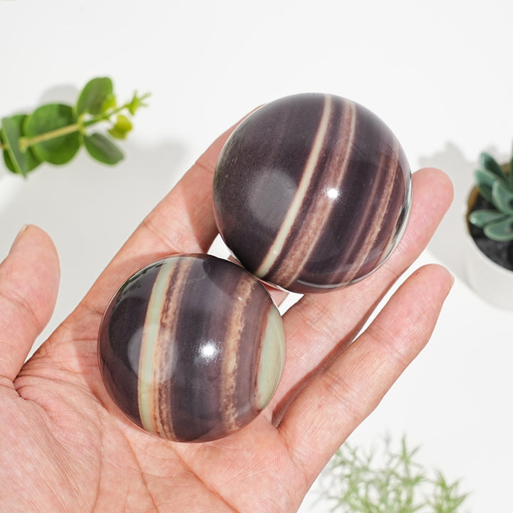 Natural Sericite Phyllite Crystal Sphere