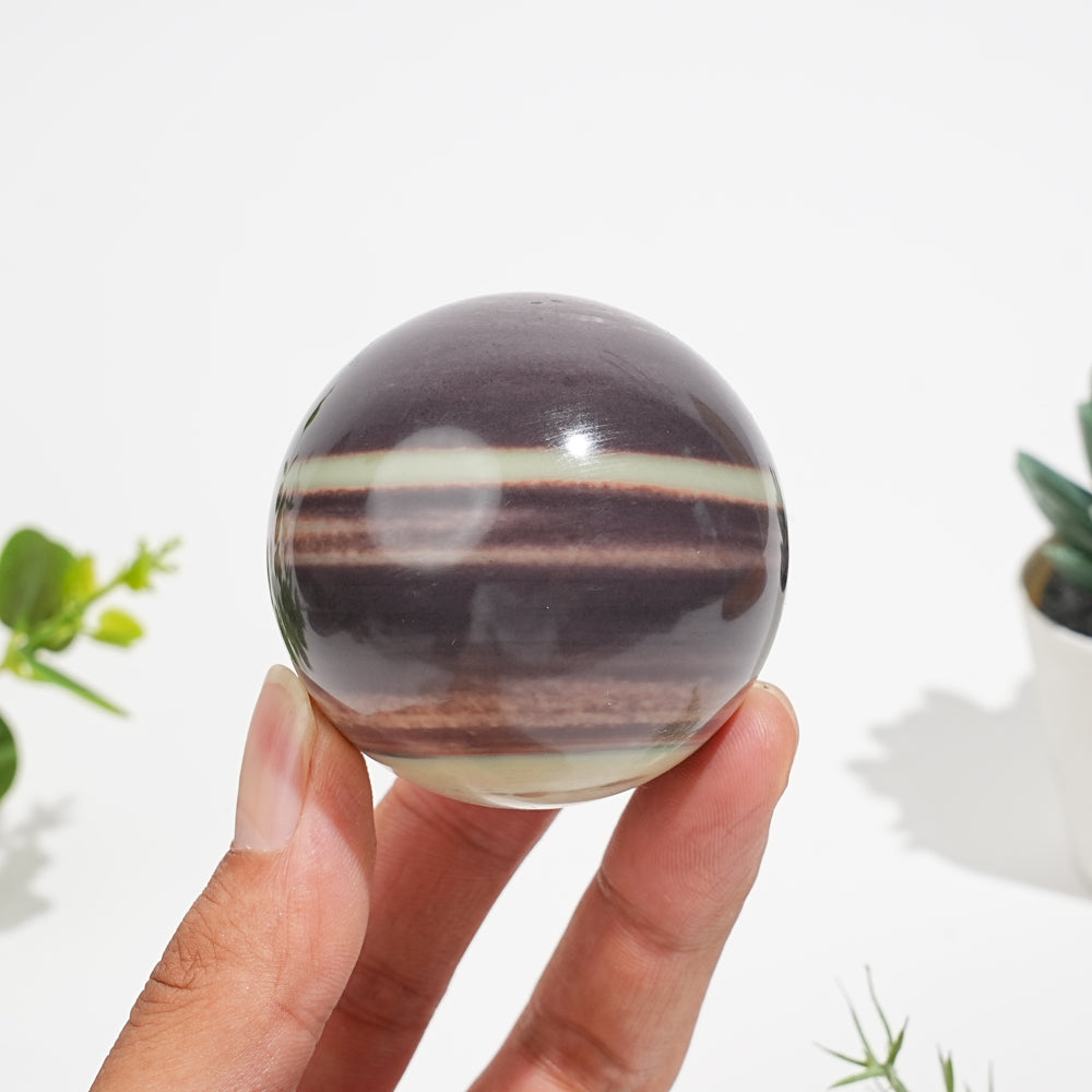 Natural Sericite Phyllite Crystal Sphere