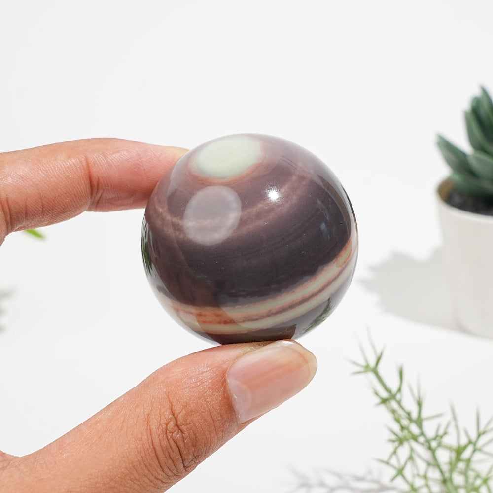 Natural Sericite Phyllite Crystal Sphere