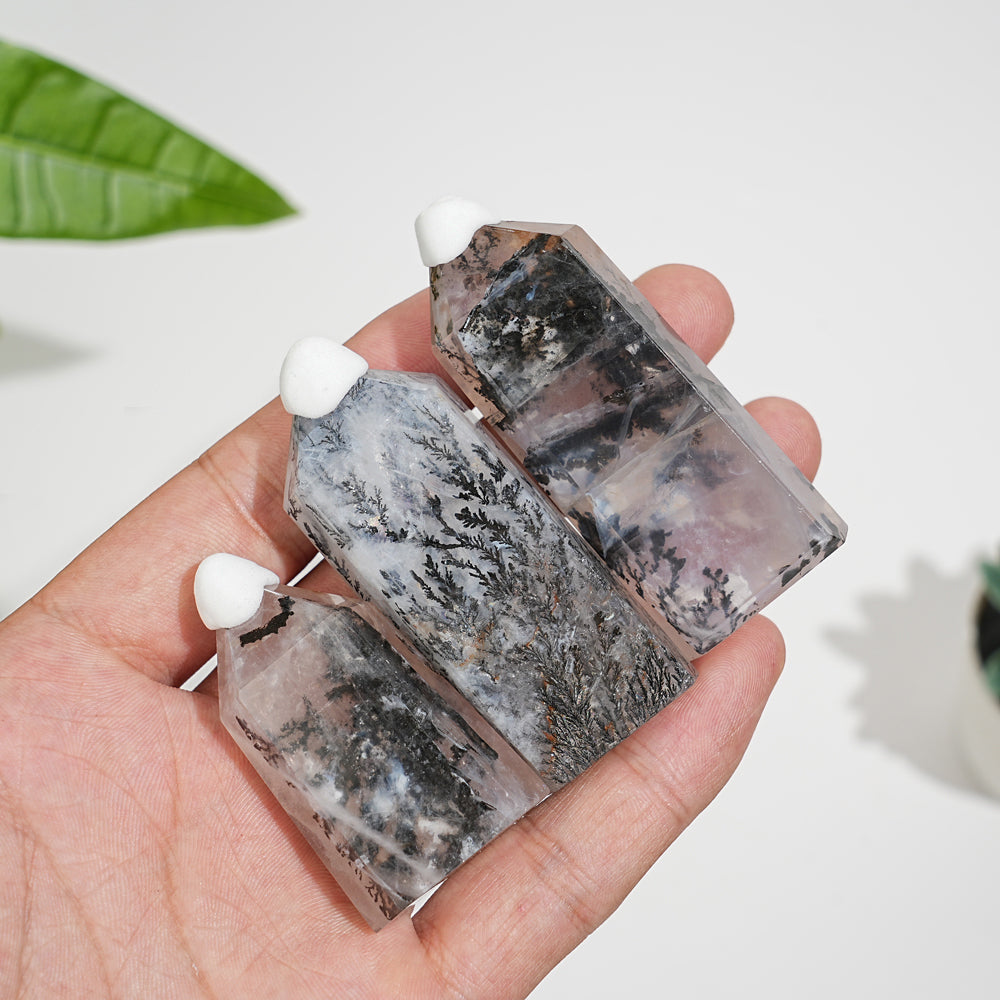 Unique,Natural Crystal Dendritic Quartz Point