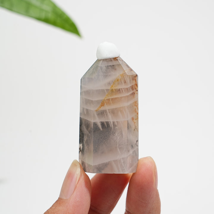 Unique,Natural Crystal Dendritic Quartz Point