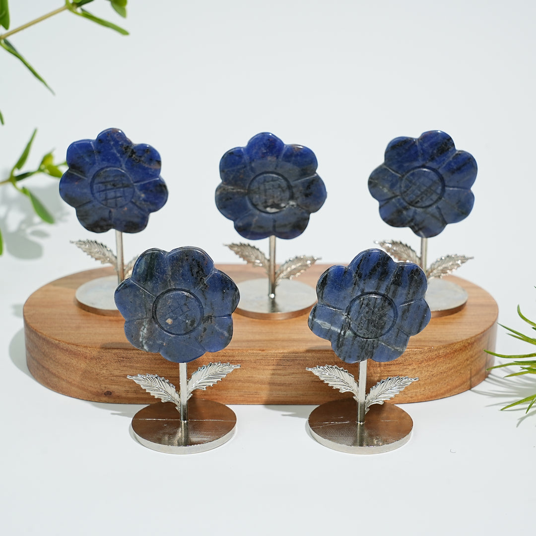 Natural Crystal Sun Flower Ornament