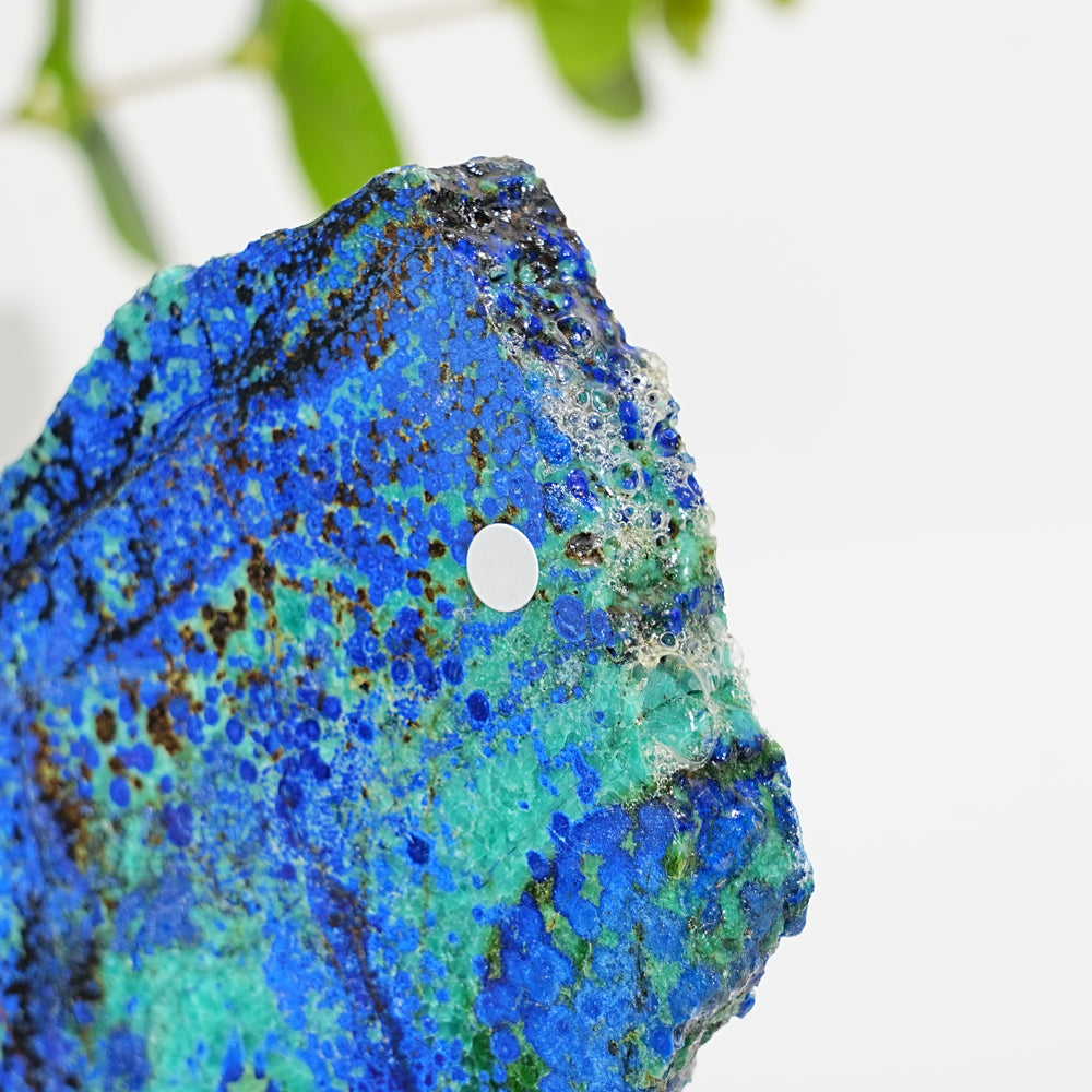 A Slightly Imperfect Natural Azurite Crystal Slice