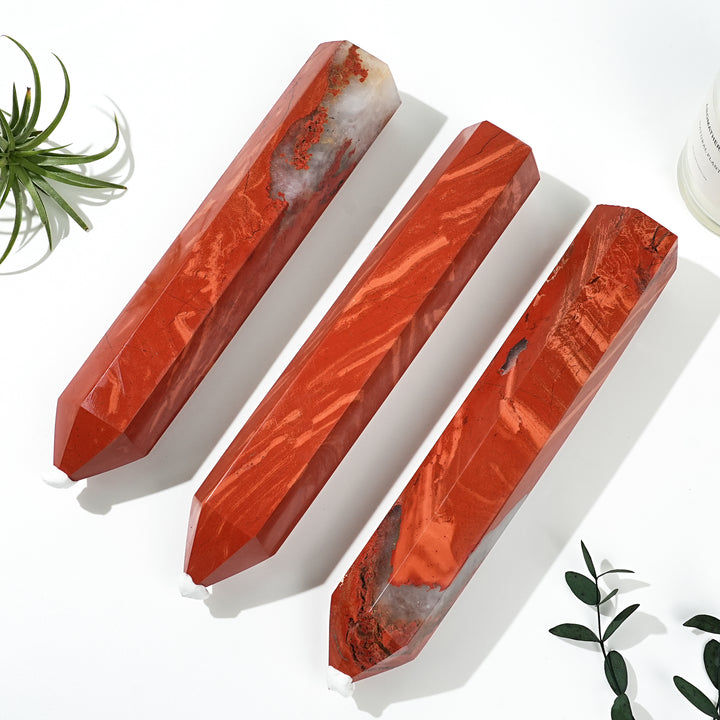 Natural Red Jasper Point