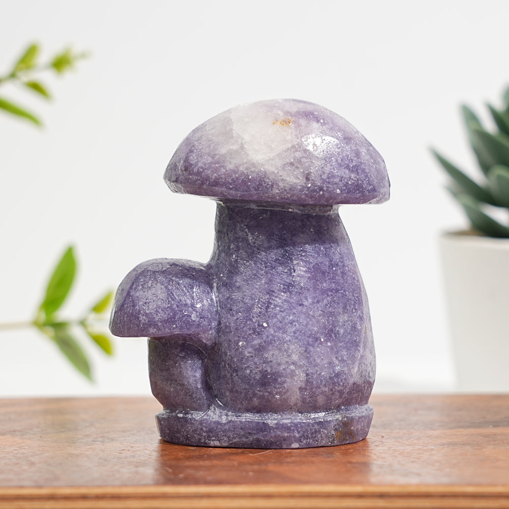 Natural Crystal Carved Mushroom
