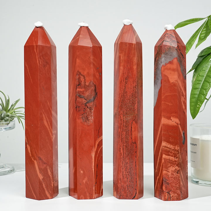 Natural Red Jasper Point