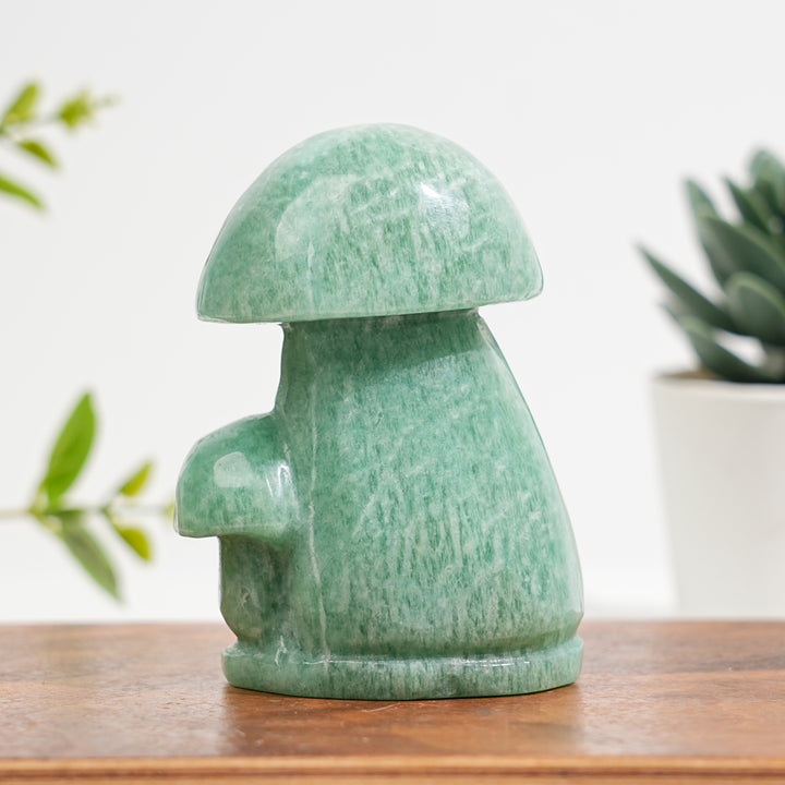 Natural Crystal Carved Mushroom