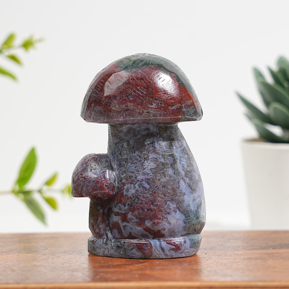 Natural Crystal Carved Mushroom