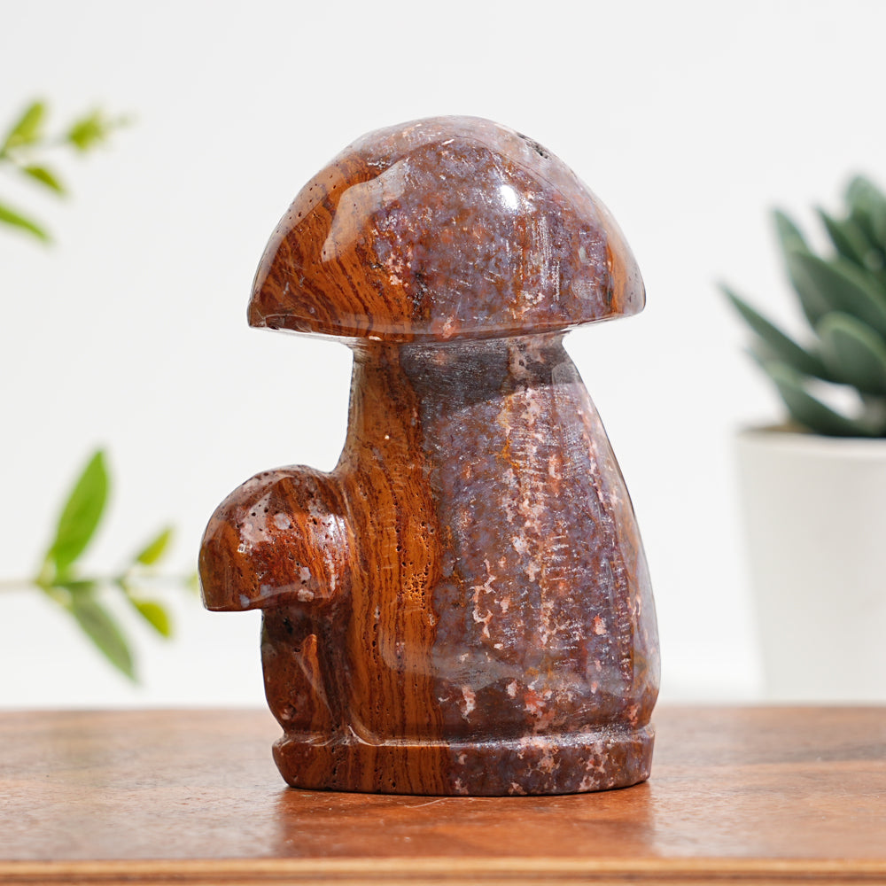 Natural Crystal Carved Mushroom