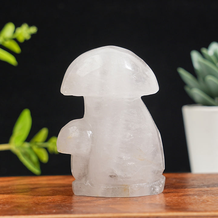 Natural Crystal Carved Mushroom