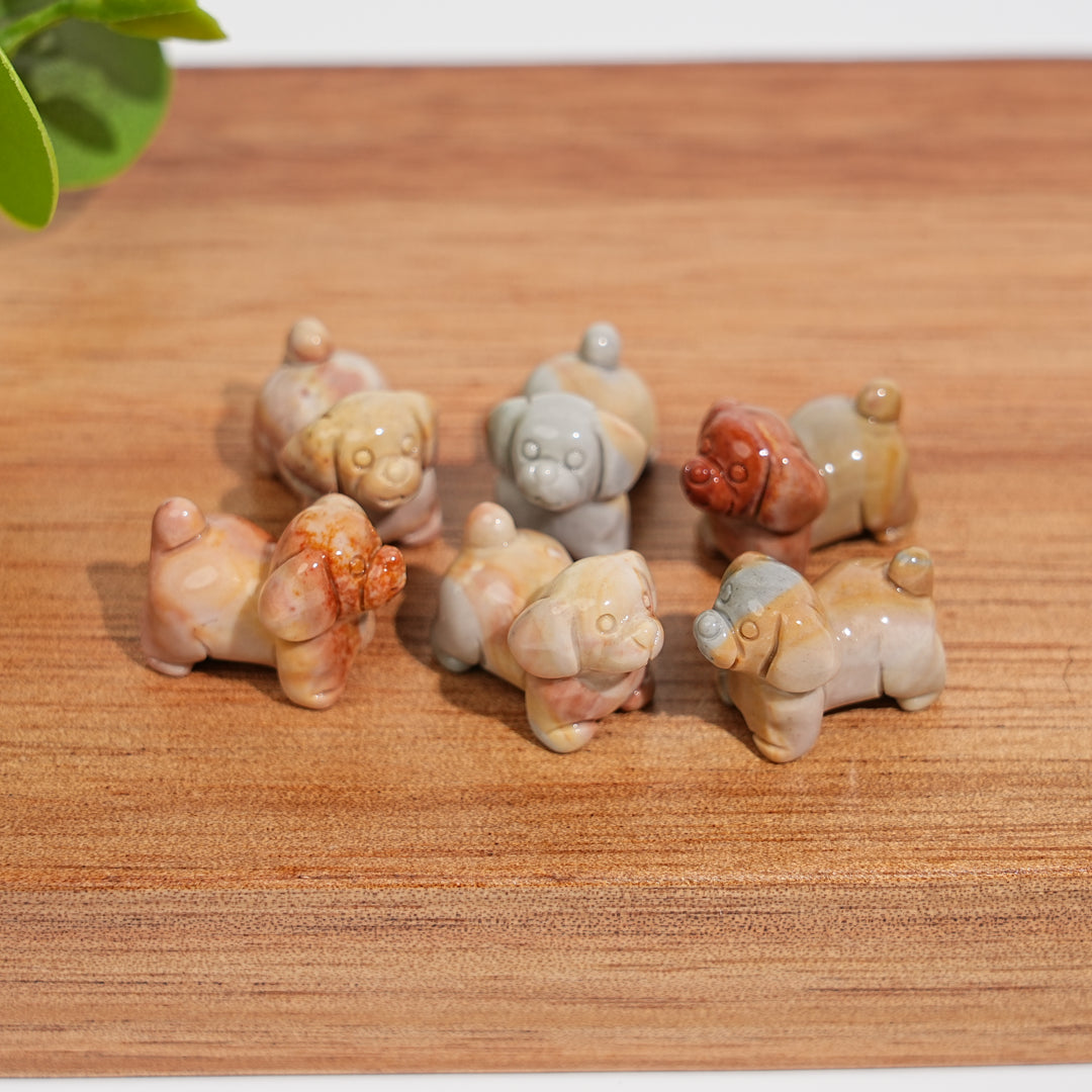 Natural Crystal Alashan Agate Pug