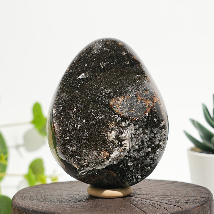 Unique,Natural Crystal Septarian Egg