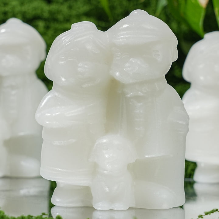 Natural Carved White Jade Old People