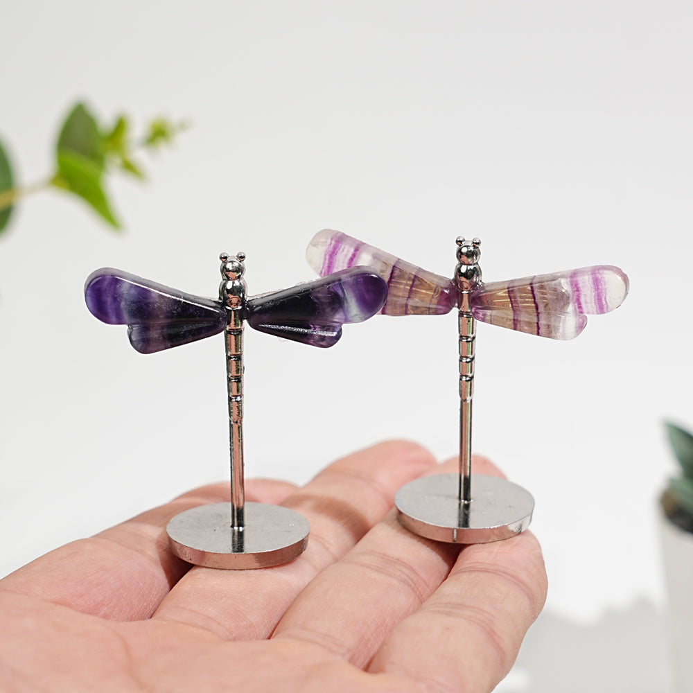 Crystal Fluorite Dragonfly