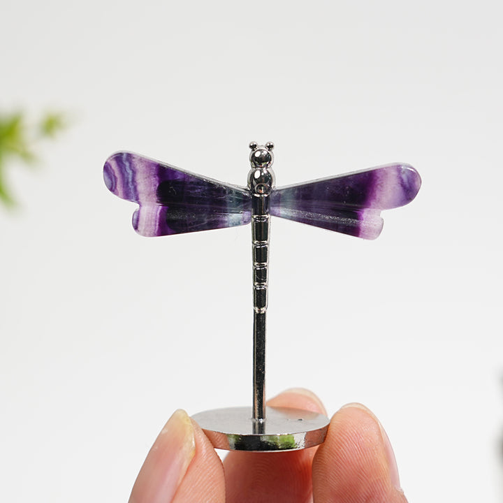 Crystal Fluorite Dragonfly
