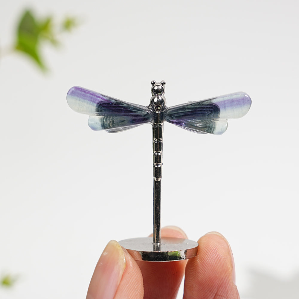 Crystal Fluorite Dragonfly