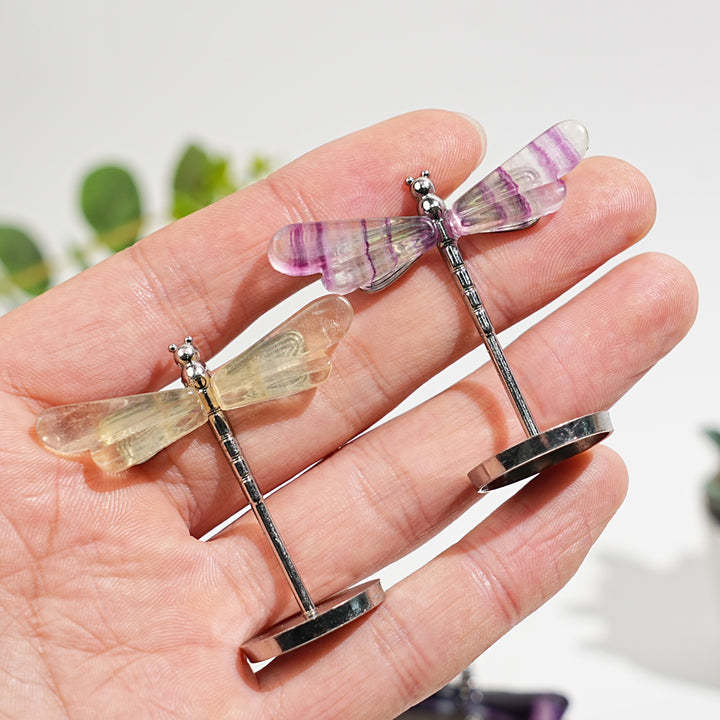 Crystal Fluorite Dragonfly