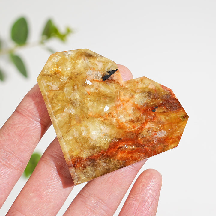 Natural Crystal Phlogopite With Hematite Heart