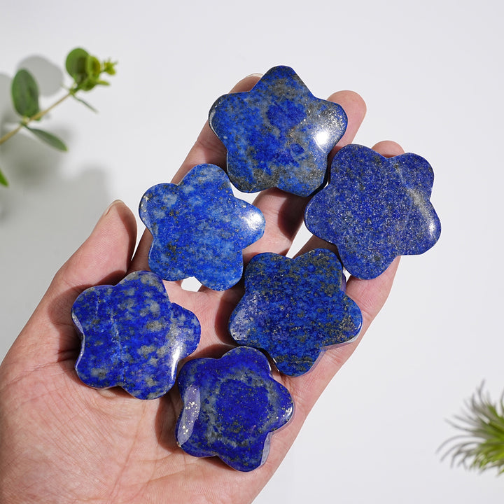 Natural Crystal Carving Lapis Lazuli Flower