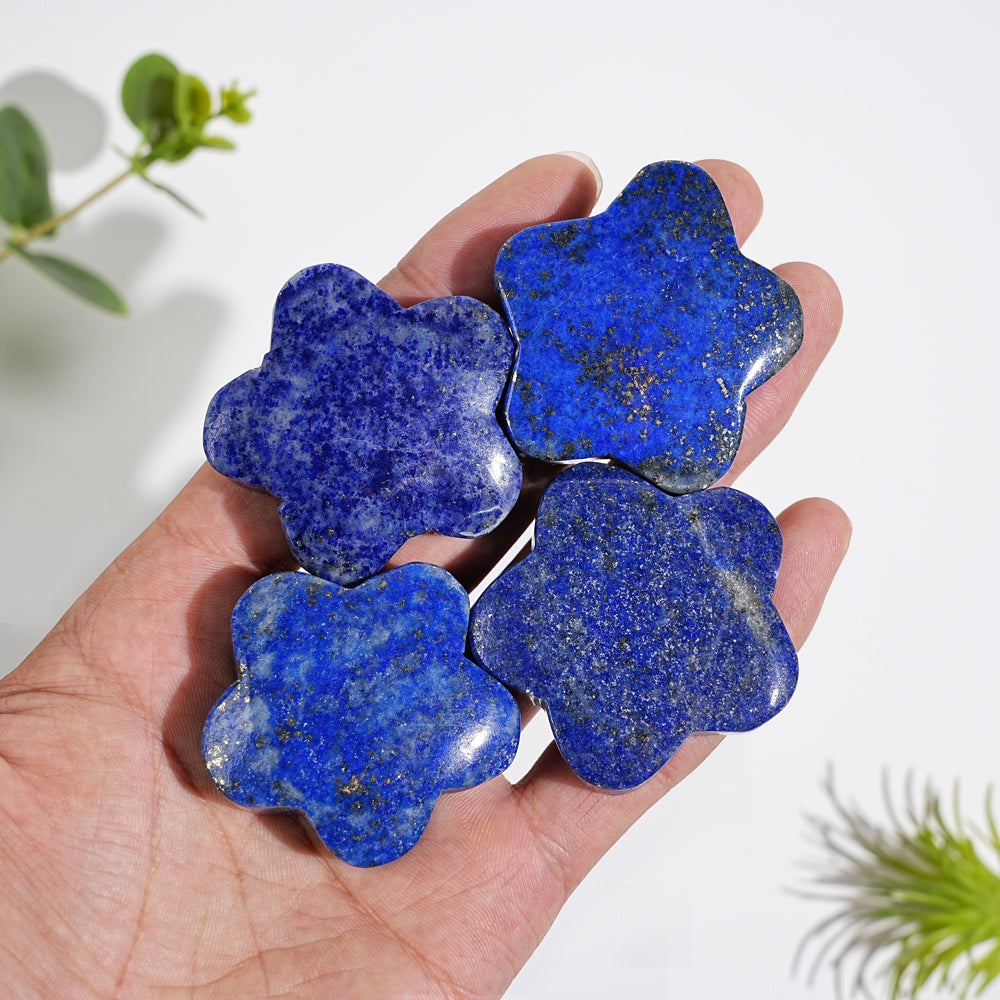 Natural Crystal Carving Lapis Lazuli Flower