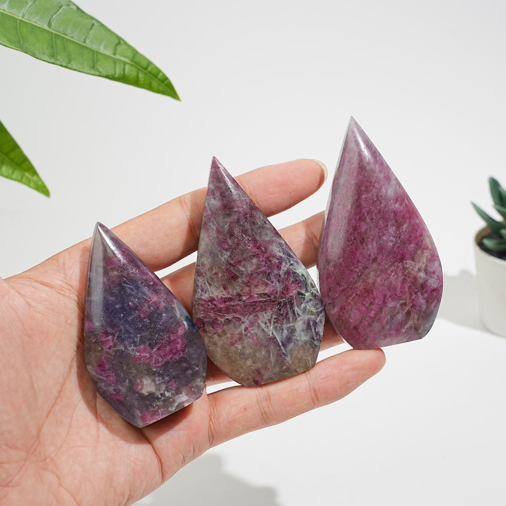 Natural Crystal Unicorn Stone Teardrop