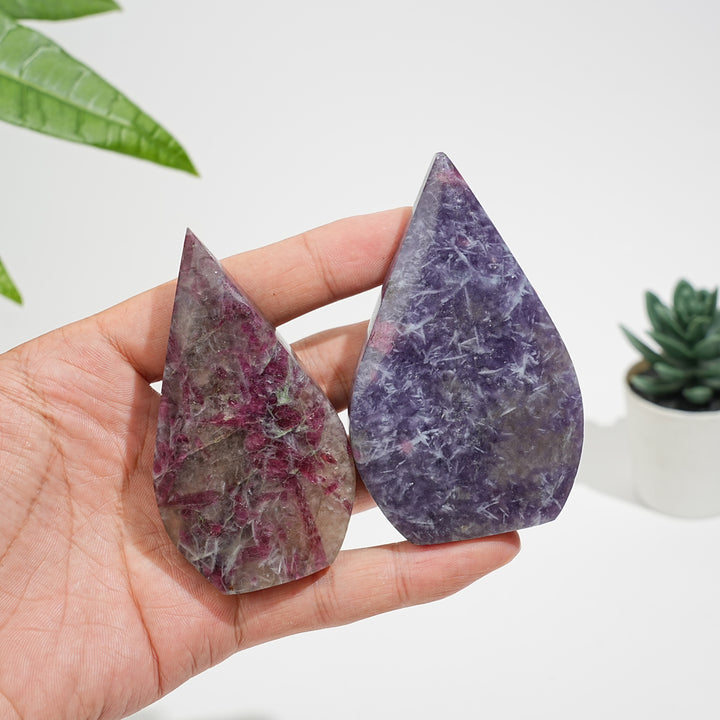 Natural Crystal Unicorn Stone Teardrop