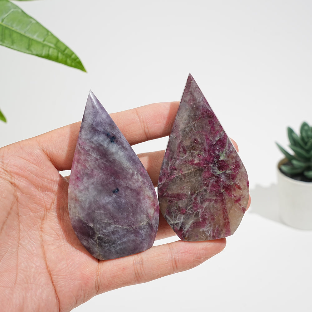 Natural Crystal Unicorn Stone Teardrop