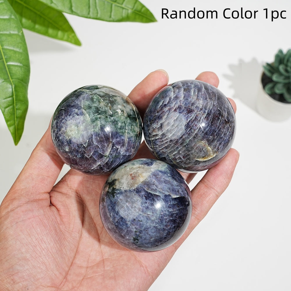 Natural Crystal Iolite Sphere