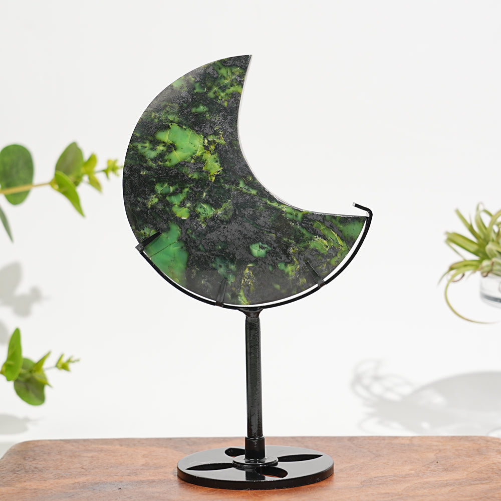 Unique,Natural Crystal Serpentine Moon
