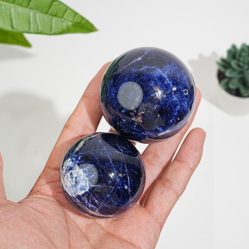 Natural Crystal Smooth Sodalite Sphere