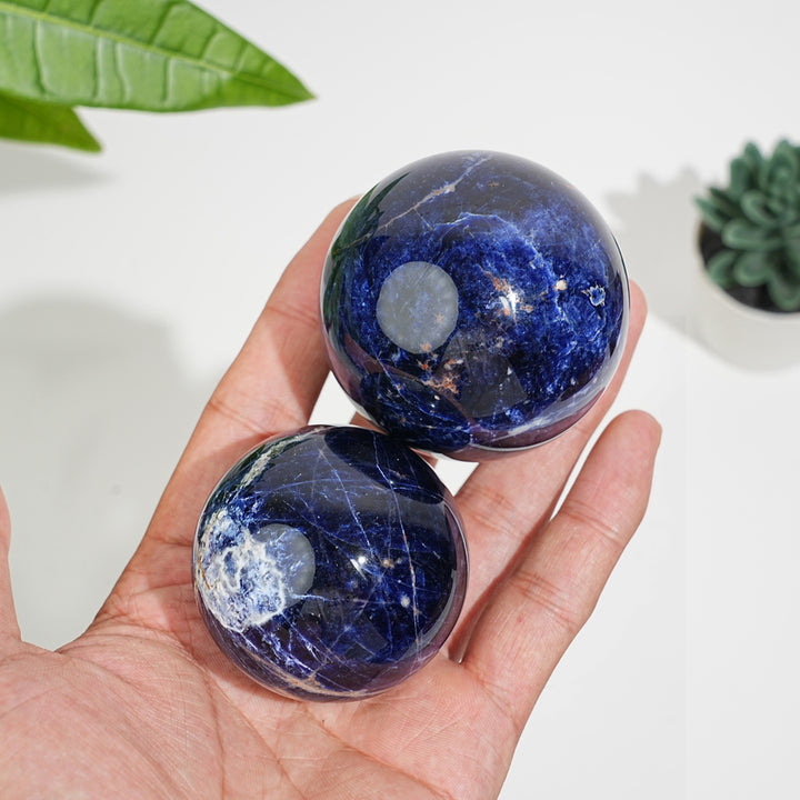 Natural Crystal Smooth Sodalite Sphere