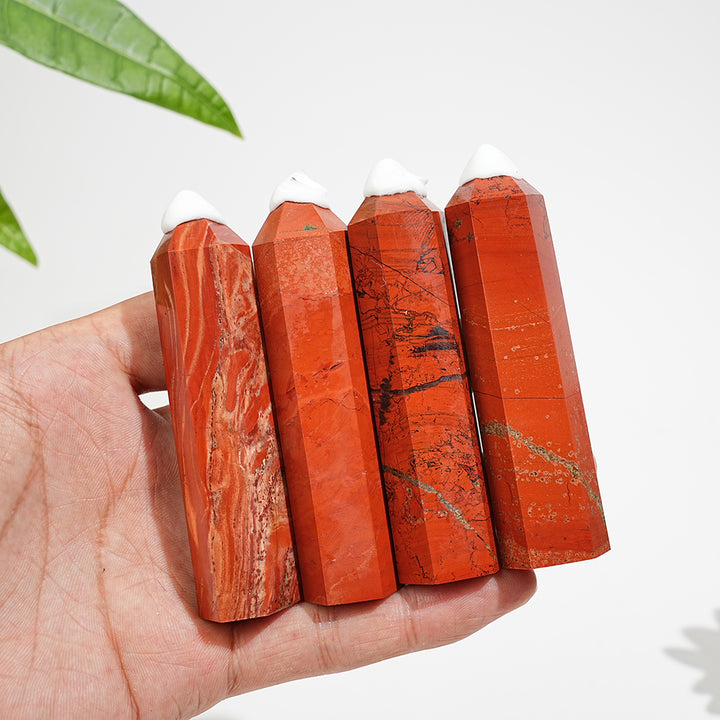 Natural Red Jasper Crystal Exquisite Point